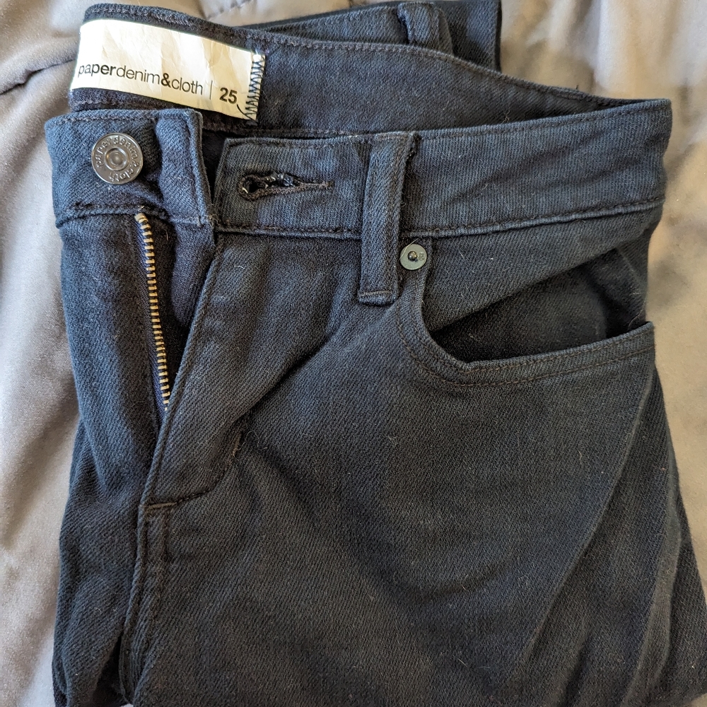 Paper Denim & Cloth Black Skinny Jeans Size 25